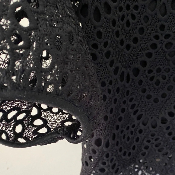 Joie Navy Crochet Women's Blouse - Picture 4 of 6